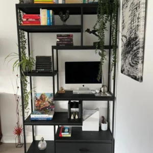 Stalen kast met houten inleg 1 softclose lade