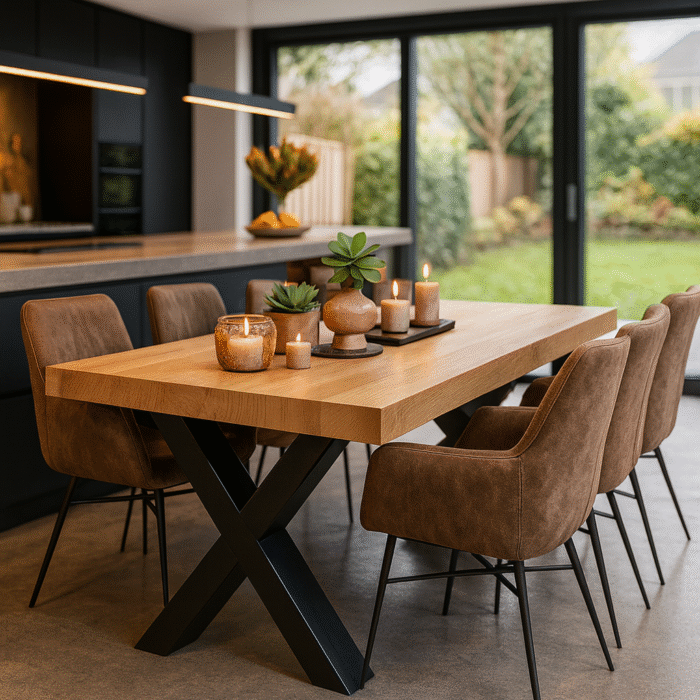 Eettafel eiken hout