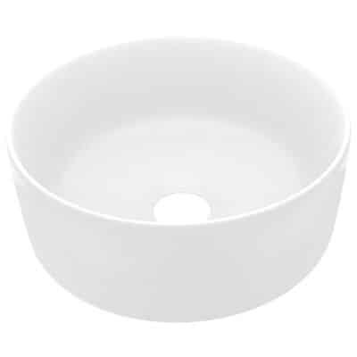 Waskom keramiek rond 40x15cm mat diverse kleuren