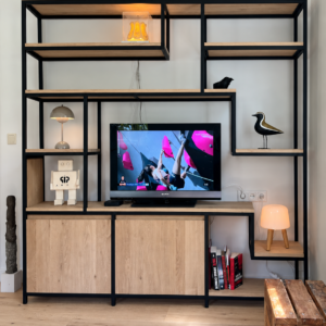 Massief eiken tv wandkast thorgeir